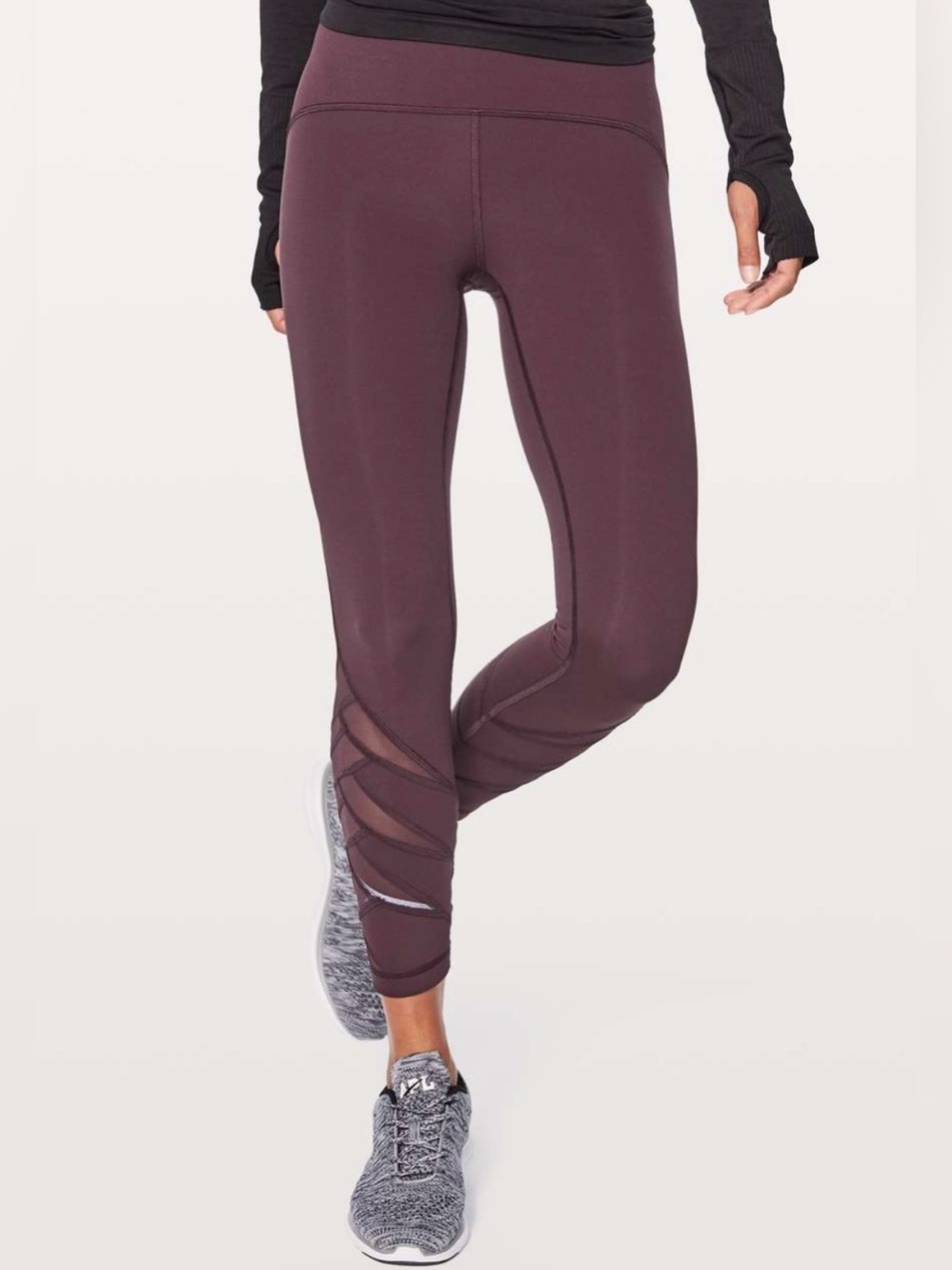 Lululemon Women’s Motionful 7/8 Tight 25" Black Cherry Size 4